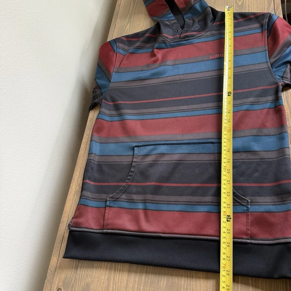 Burton Men's‎ Medium Striped Pullover Hoodie Sweatshirt Pocket